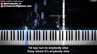 Faouzia - Anybody Else karaoke piano, lyrics
