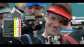 European Championships Gyor Hungary 10m Rifle final men 1 Mar 2024