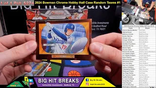 2024 Bowman Hobby Half Case Break Random Teams #1 - Ohtani '55 Anime, Dylan Crews Lunar Glow