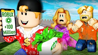 He Stole His Family's Money For Robux! A Roblox Movie