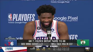 Joel Embiid Post Game Interview | May 14 | Celtics vs 76ers Game 7