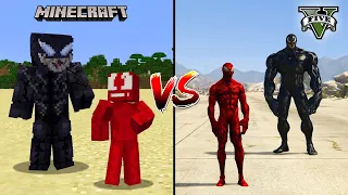 GTA 5 VENOM vs CARNAGE VS MINECRAFT VENOM vs CARNAGE - WHO IS BEST?