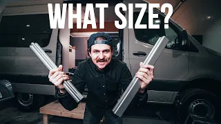 Does Size Matter? What 8020 Sizes I Used | Sprinter Van Build
