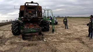 CRISPY COMBINE    PART 1   HOW TO GET IT OUT OF THE FIELD?