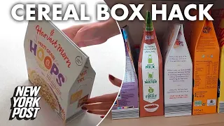 Cereal box hack shows a better way to close the flaps | New York Post