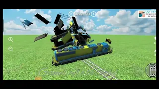 Train vs bus Crash Game #crash #driving #gaming #train