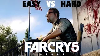 Easy VS Hard| Far Cry 5| Gameplay Comparison Video