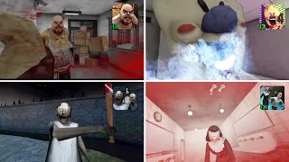 Horror Jumpscares: Evil Nun Rush vs Granny 3 vs Ice Scream 4 vs Mr Meat 2