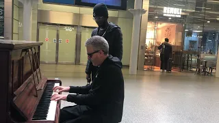 Mozart and Salieri Vibes At A Public Piano