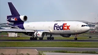 FedEx McDonnell-Douglas DC-10F Arrival & Close-up Taxi at Toronto | N319FE "Seth"