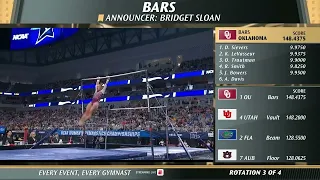 Audrey Davis (Oklahoma) Bars 2022 National Championship Final 9.9625