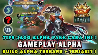 CARA MAIN ALPHA TERBARU❗BUILD EMBLEM DAN ITEM ALPHA TERSAKIT❗GAMEPLAY ALPHA JUNGLER - MOBILE LEGENDS