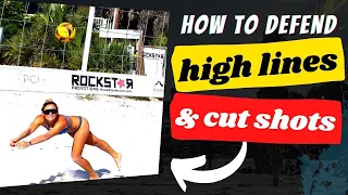 How to Defend the High Line and Cut Shots in Volleyball