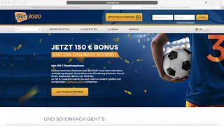 Bet3000 Bonus für Neukunden