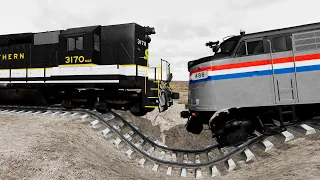 Trains Vs Potholes #24 – BeamNG Drive