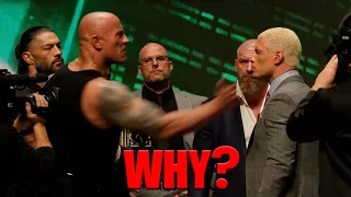 The Rock Vs Roman Reigns Vs Cody Rhodes Triple Threat Match...Real Reasons Why The Rock Turned Heel