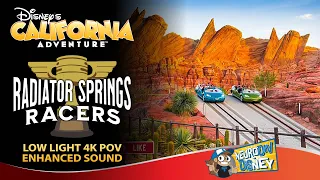 Radiator Springs Racers 2024 - Disney California Adventure Ride [LOW LIGHT 4K POV]