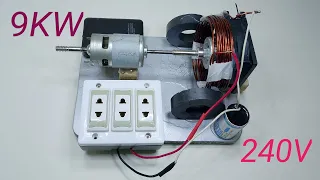 How to make 9KW electricity energy with cooling fan and copper coil