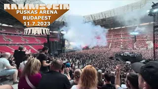 Rammstein Rammlied + Links-2-3-4 Live Budapest 11. July 2023 4K