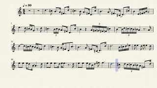 Le Vie En Rose - Trumpet Solo (Transcription)