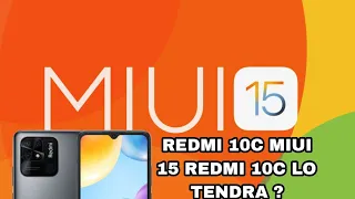 REDMI 10C MIUI 15 NOTICIA