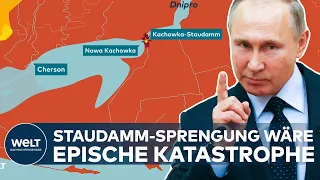 BLUTIGER KAMPF UM UKRAINE: Lässt Putin den Dnipro-Staudamm Kachowka verminen?