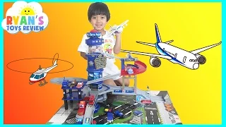 Fast Lane Multi Level Airport Playset with Disney Cars Toys