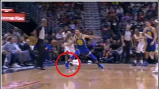 Steph Curry Ankle Injury December 4, 2017 vs New Orleans Pelicans