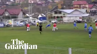 Scorpion kick: Romanian footballer scores amazing goal