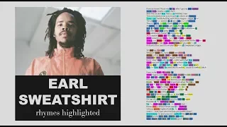 Earl Sweatshirt - Hive - Verse 1 & 2 - Lyrics, Rhymes Highlighted (088)