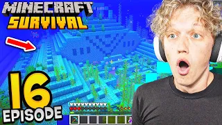 Minecraft Survival #16 - RAIDING OCEAN MONUMENT! (very hard)