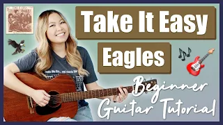 Take It Easy Eagles Beginner Guitar Lesson Tutorial [Chords | Strumming | Play Along] (No Capo!)