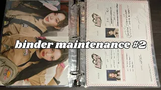 binder maintenance 2 | setting up for collections and a large inclusion binder