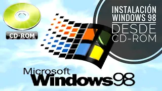 Instalación de Windows 98 SE en 2023, desde CD ROM y en hardware real, paso a paso.