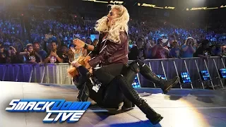 Charlotte Flair attacks Becky Lynch's injured knee: SmackDown LIVE, Jan. 29, 2019