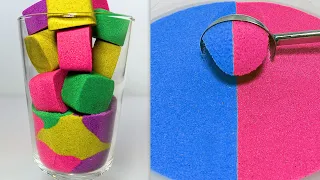 Very Satisfying and Relaxing Kinetic Sand ASMR 291, drop and squish