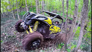 Can-Am Power! SXS Hill Climbs - Ravine Rippin! Maverick Sport XMR + X3 Turbo + Commander UTV