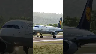 Lufthansa A320-200 BUTTER Landing At Bilbao Airport!