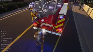 House fire with a backdraft - FireFighting simulator - The Squad