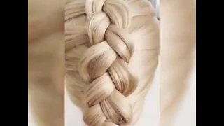 Французская коса "Обратная"  Basic french braid