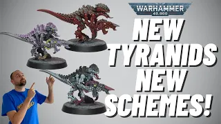 How to Paint the 3 new Tyranid Hive Fleet schemes for #new40k! Simple and Fast!