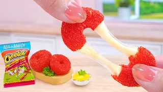 Win $100,000 Prize! 💵 Cooking Miniature Yummy Fried Hot Cheetos Mozzarella Donut 🍩Tina Mini Cooking