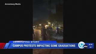 Campus protests impacting some graduations