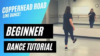 "COPPERHEAD ROAD" LINE DANCE | Steve Earle | BEGINNER DANCE TUTORIAL | Step-by Step & Back-view!
