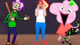 FNF Character Test | Gameplay VS Real Life | Baldi, Peppa, Boyfriend