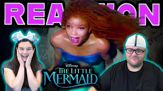 The Little Mermaid (2023) Official Teaser Trailer Reaction | D23 Expo | Halle Bailey