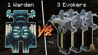 Warden vs 3 Evokers - Who will win?