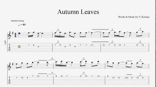 Autumn Leaves Fingerstyle tab