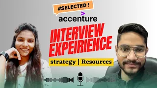 Accenture Interview Experience | How He got selected in Accenture | Strategy | Resources | Accenture