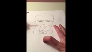 Drawing Boss Baby time lapse